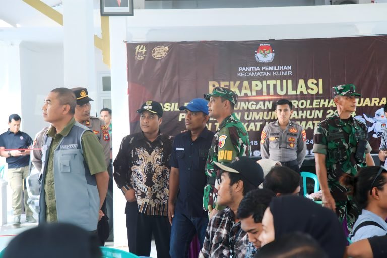 Transparansi dan Keabsahan, Forkopimda Lumajang Awasi Pemilu Tahun 2024 Tingkat Kecamatan.