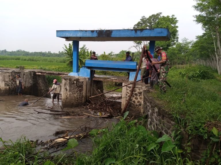Normalisasi, Babinsa Sumbersari Bersama Hippa Kerja Bakti Pembersihan Dam Glinding
