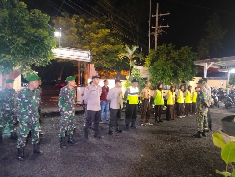 TNI-Polri Sukodono Bersinergi, Gelar Apel Gabungan danPatroli Bersama Menjelang Idulfitri