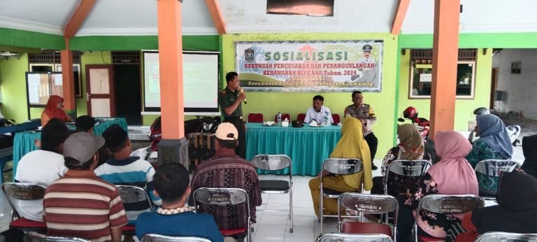 Danposramil Kedungjajang, Hadiri Sosialisasi Dukungan Penanggulangan dan Kerawanan Bencana di Desa Umbul