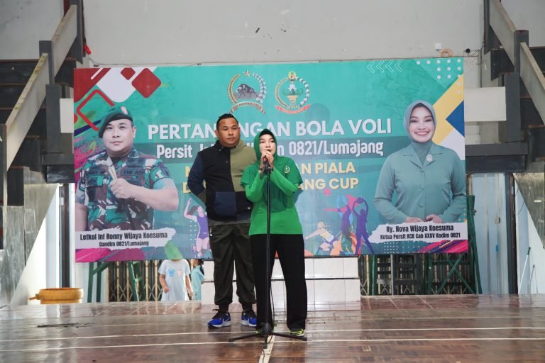 Pertandingan Bola Voli Persit Kodim 0821 Lumajang, Ajang Bergembira dan Berolahraga