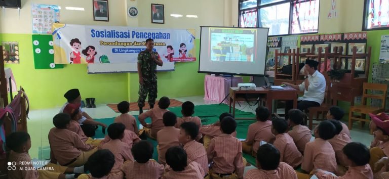 Sosialisasi Babinsa di SDN Dawuhan Lor 1, Membangun Sekolah Bebas Perundungan dan Kekerasan