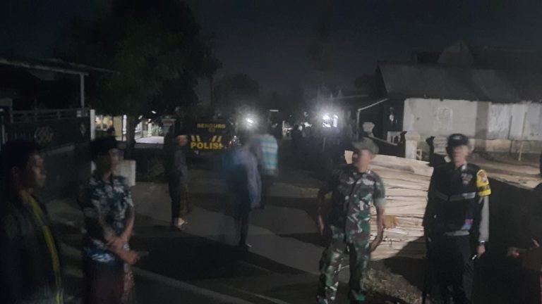Patroli Gabungan Babinsa Bersama Bhabinkamtibmas Sarikemuning, Ciptakan Situasi Aman di Dusun Maduran