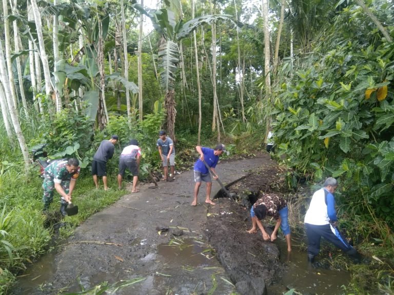 Kerja BaktiBabinsa Jarit dan Warga: Upaya Pemeliharaan Jalan di Dusun Bulak Klakah