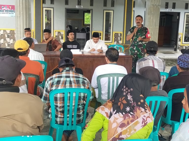 Babinsa Tamanayu Hadiri Sosialisasi Kamtibmas di Desa Tamanayu