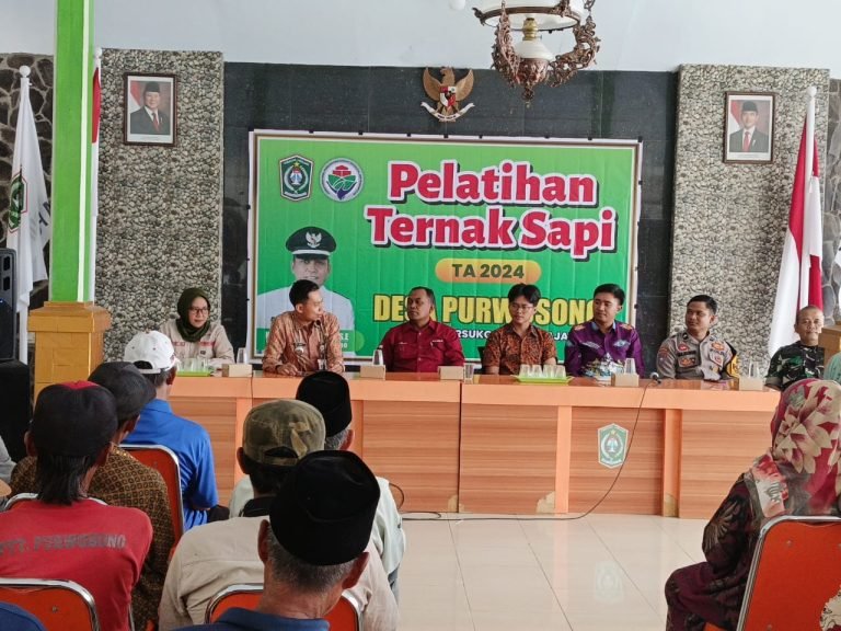 Babinsa Purwosono Dampingi Sosialisasi Pelatihan Ternak Sapi, untuk Tingkatkan Kesejahteraan Peternak