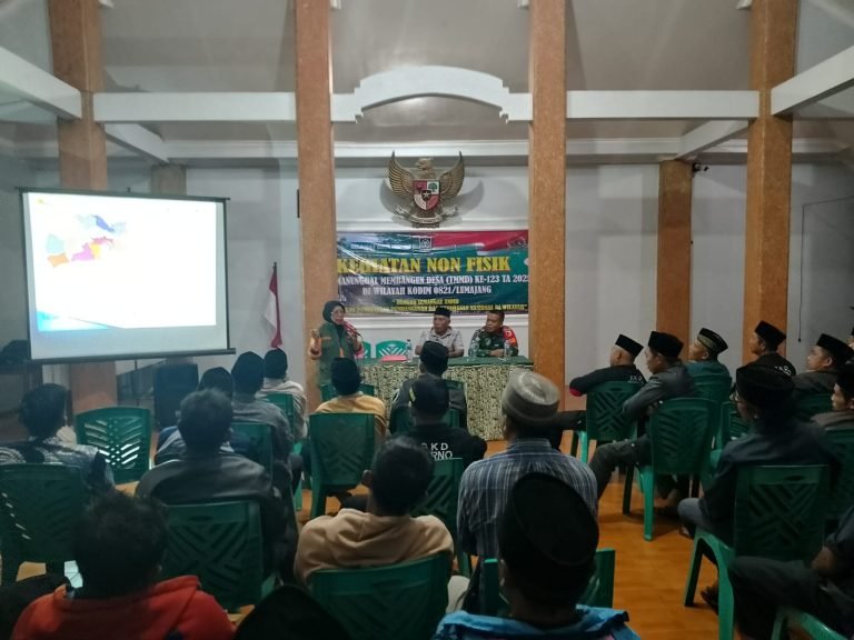 Kodim 0821/Lumajang Gelar Sosialisasi Desa Tangguh Bencana dalam TMMD ke-123