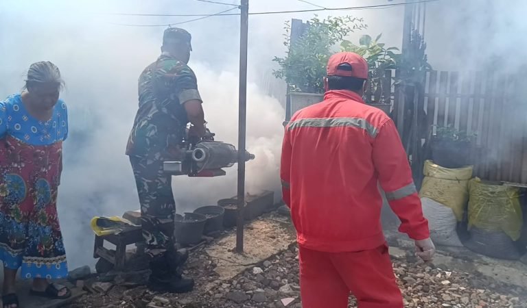 Pendampingan Babinsa Kaliboto Kidul Dukung Upaya Pencegahan Demam Berdarah Melalui kegiatan Fogging