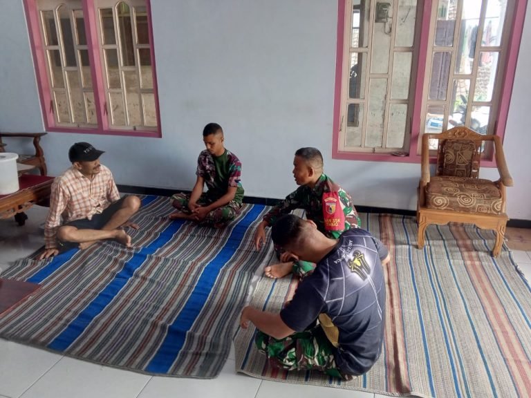 Jelang Purna Tugas, Satgas TMMD ke-123 Kodim 0821/Lumajang Pamit ke Warga Desa Burno