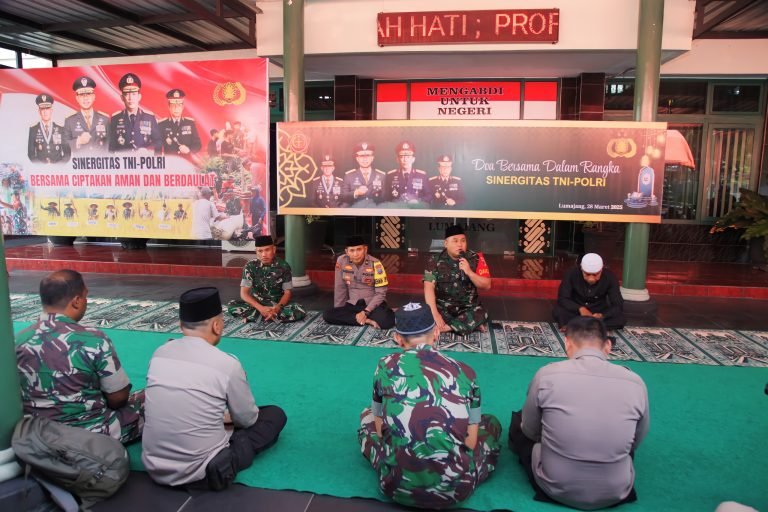 TNI-Polri Bersinergi, Kodim 0821/Lumajang Gelar Doa Bersama Demi Keamanan dan Kedaulatan Bangsa