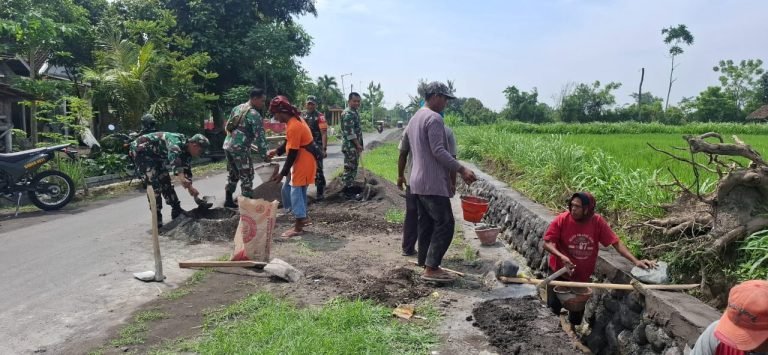 Dukung Produktivitas Petani, Drainase Baru di Kunir Kidul Hampir Selesai
