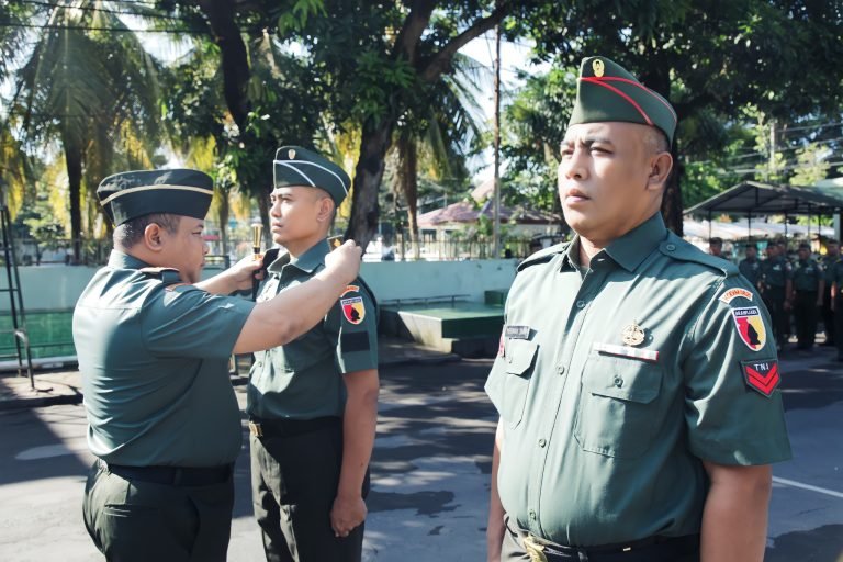 Wujud Apresiasi dan Kebersamaan, Dandim 0821 Pimpin Laporan Kenaikan Pangkat dan Halal Bihalal Prajurit
