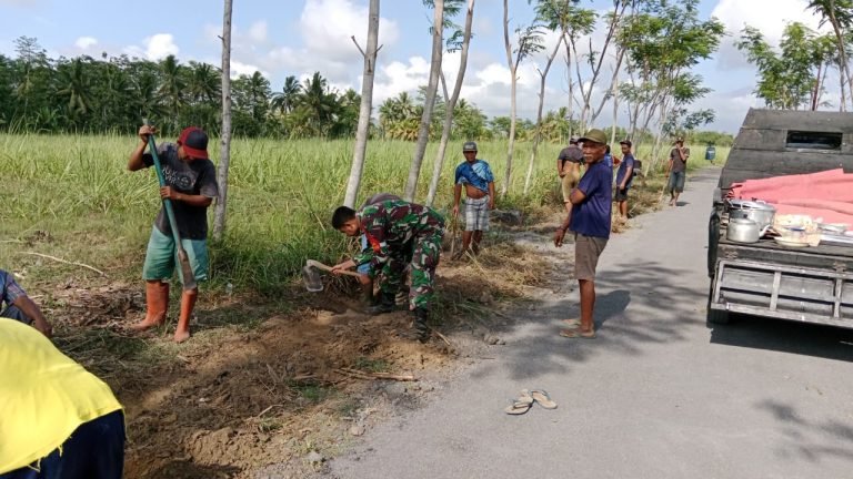 Karya Bakti Babinsa Tumpeng, Wujud Kepedulian TNI Terhadap Infrastruktur Desa