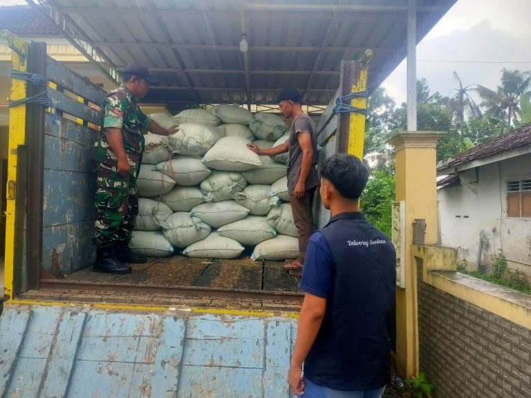 Dukung Petani, Babinsa Rojopolo Turun Langsung Kawal Serapan Gabah