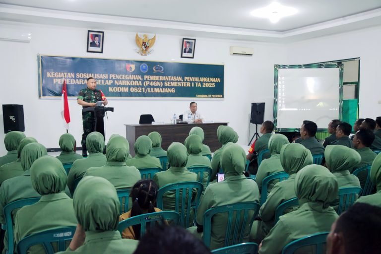 Kodim 0821/Lumajang Tegaskan Komitmen Perangi Narkoba Lewat Sosialisasi P4GN