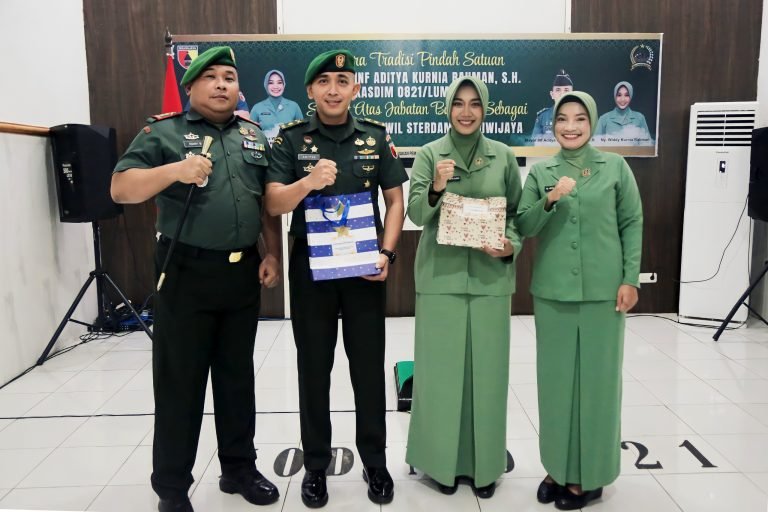 Kodim 0821/Lumajang Gelar Tradisi Korps Pindah Satuan untuk Kasdim Mayor Inf Aditya Kurnia Rahman