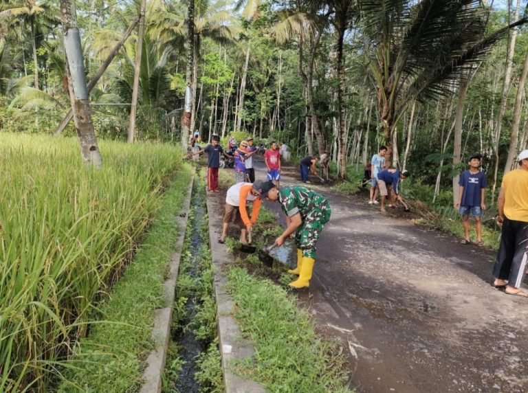 Kerja Bakti Jadi Perekat Sosial: Semangat Babinsa dan Warga Panggung Lombok Lor