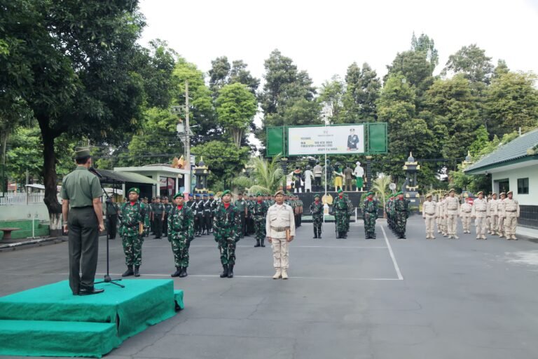 Kodim 0821 Lumajang Gelar Upacara Rutin 17-an, Tekankan Disiplin dan Dedikasi Prajurit