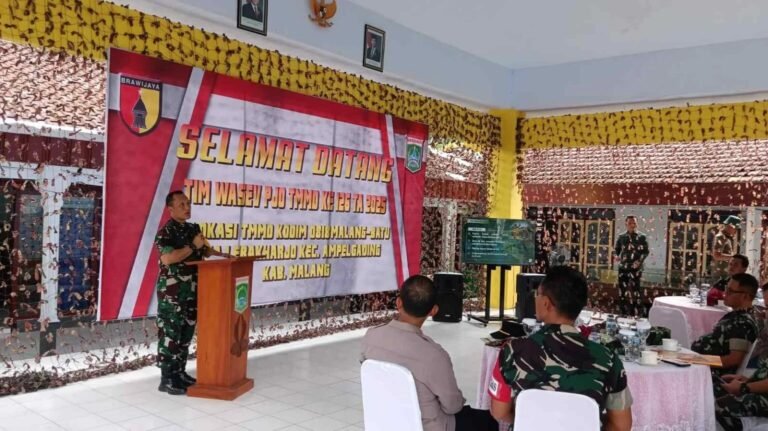 Tim Wasev TMMD Tinjau Progres Pembangunan di Lebakharjo, Wujud Sinergi TNI dan Masyarakat dalam Membangun Desa