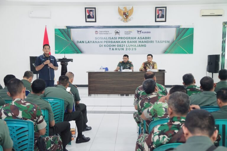 Kodim 0821 Lumajang Gelar Sosialisasi Program Asabri dan Layanan Perbankan Mandiri Taspen