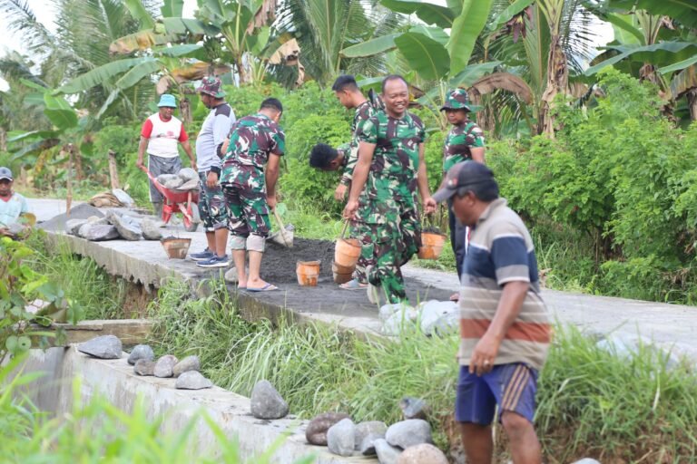 Percepatan Pembangunan Irigasi di Lebakharjo Jadi Bukti Nyata Sinergi TNI dan Rakyat